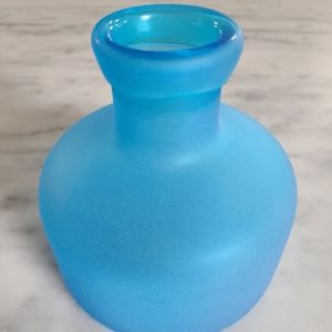 Blue sea glass vase